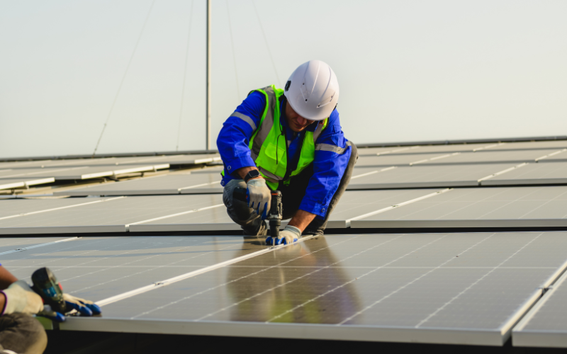 Under 1/10 trained in “green skills”, risking solar industry