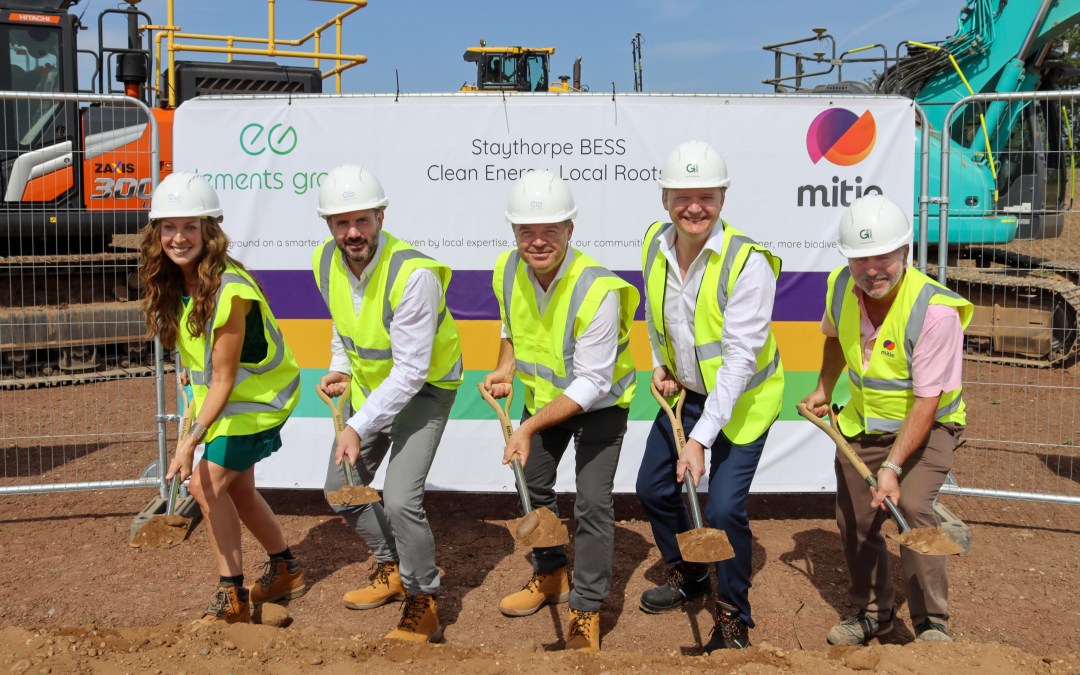 Mitie and Elements Green break ground on Staythorpe BESS