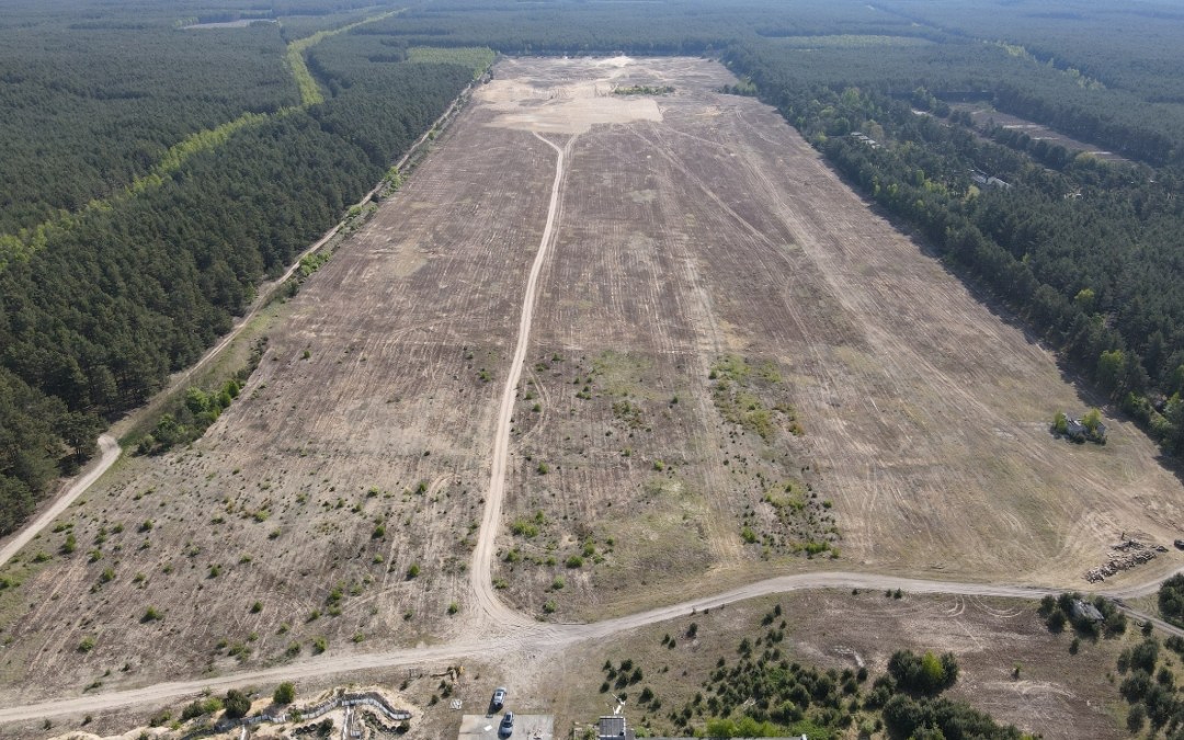 On this former military range, ABO Energy is currently building our Gubin solar park.