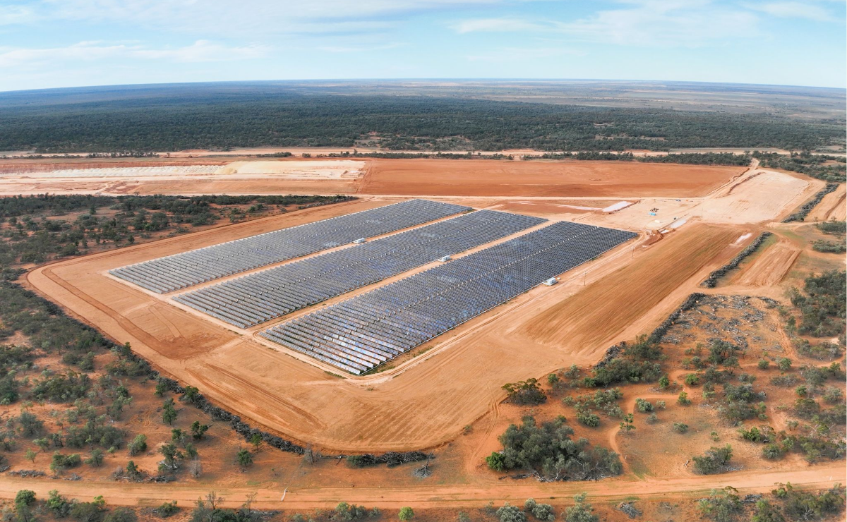 A solar farm in Australia.