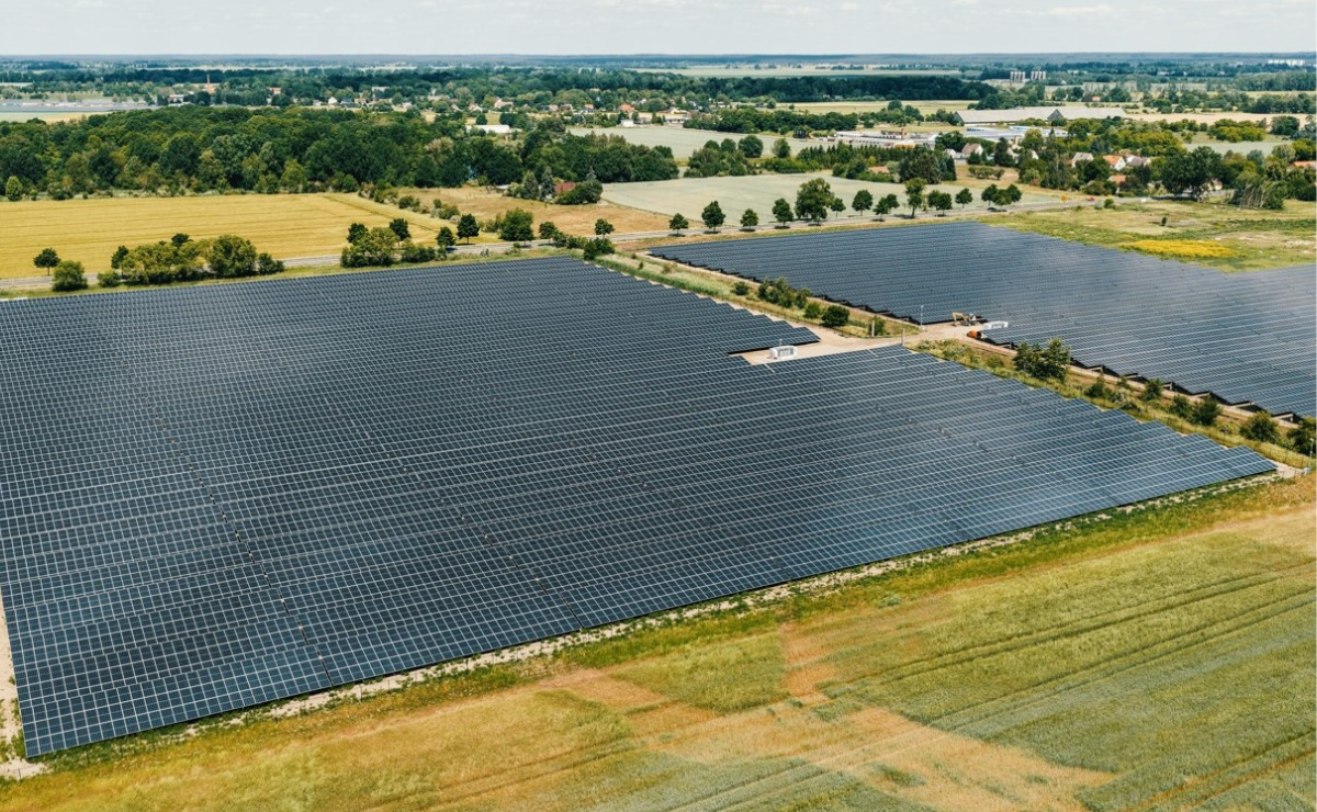 A solar farm