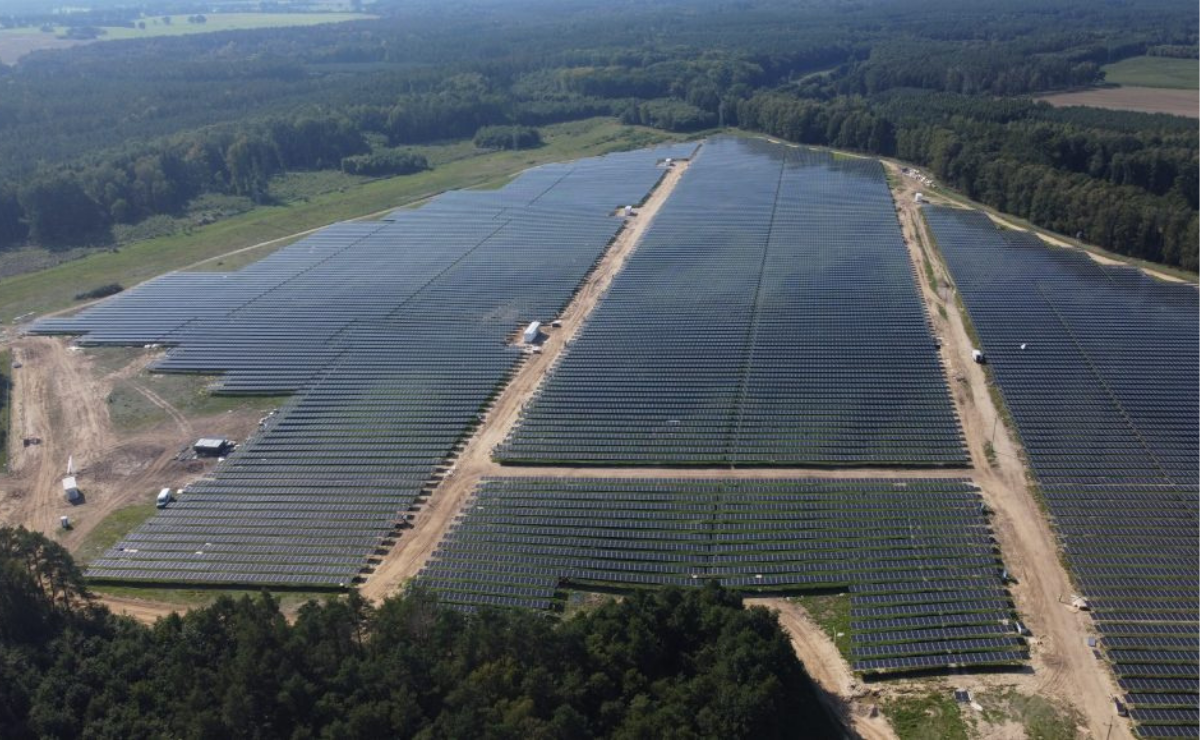 A solar farm