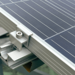 Part of a solar panel mounting bracket